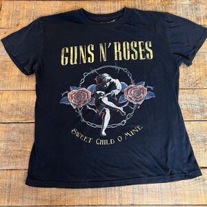 Women’s Guns N Roses Sweet Child O Mine Womens T Shirt Size Large Black Vtg Look